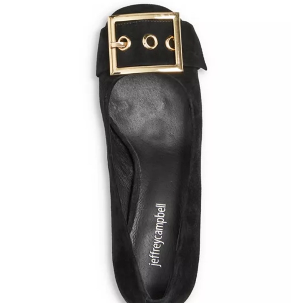 Jeffrey Campbell black suede facts heels. NIB w/tags. Retail 150. Perfect shape - Picture 2 of 11
